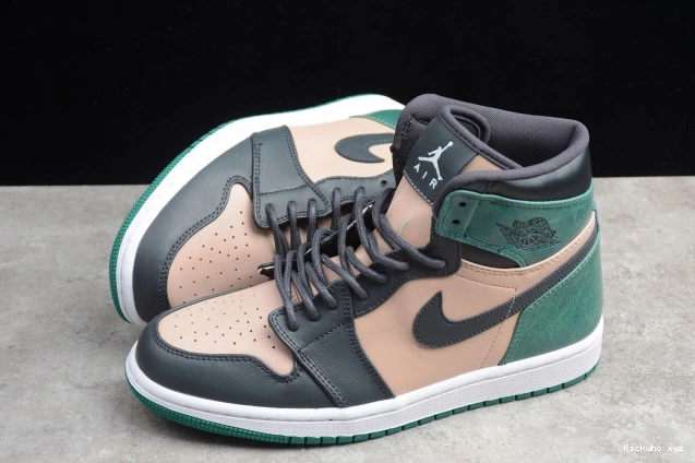 Beige AH7389-203 High Bio Jordan Retro 1 Air Mystic Green Anthracite 0811